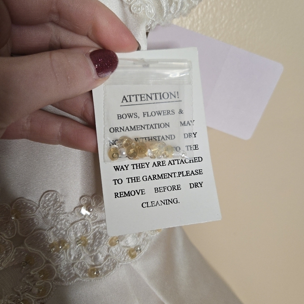 Joan Calabrese 113361 Satin Flower Girls Wedding Dress - Picture 11 of 11